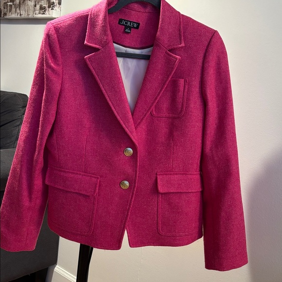 J Crew Shrunken-fit blazer in pink English NWOT size 10 - Picture 7 of 12